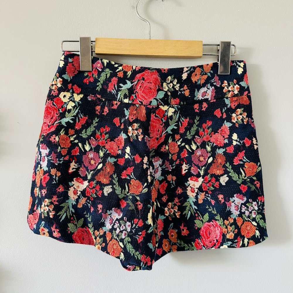 Zara | Jewelled Jacquard Floral Skort